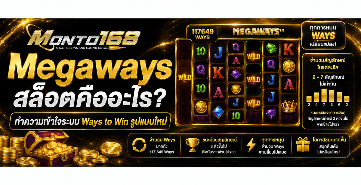 Megaways สล็อตคืออะไร ระบบวงล้อและ Ways to Win ในเกมสล็อต