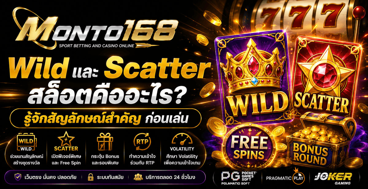 Monto168plus Wild และ Scatter สล็อต